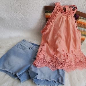 Time and Tru Jean Shorts